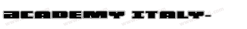 Academy Italy字体转换